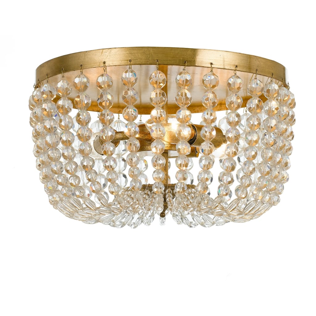 Crystorama Lighting Group Rylee 3 Light 13" Wide Flush Mount Ceiling