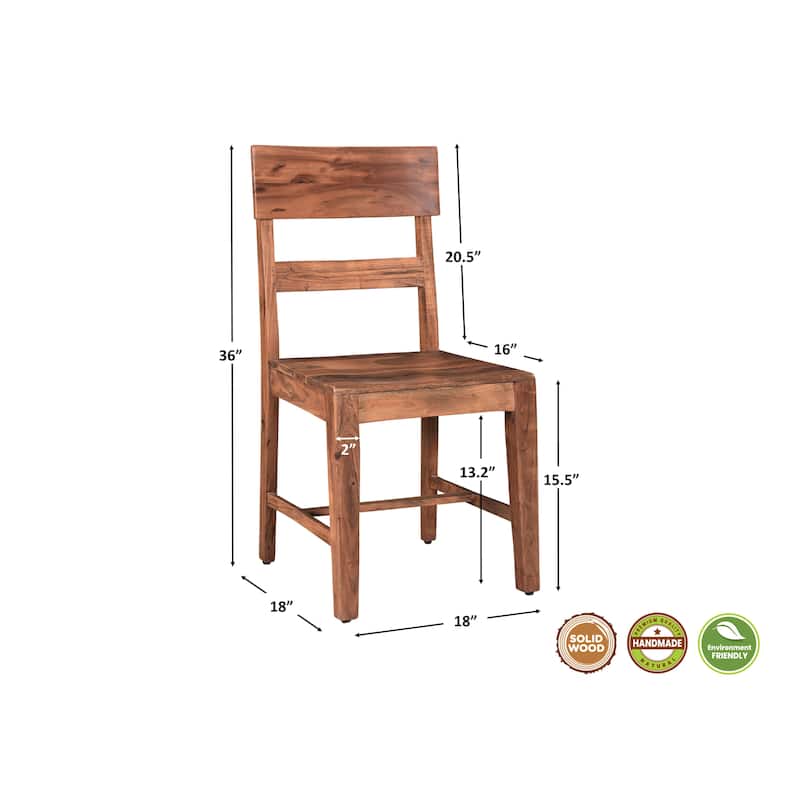 Sienna 7-piece Live Edge Solid Wood Dining Set
