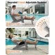 preview thumbnail 15 of 52, WINSOON All Weather HIPS Folding Adirondack Chair with Ottoman, 5-Gear Adjustable Backrest and Retractable Ottoman Set of 4