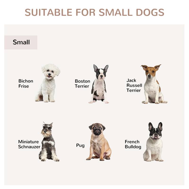 Dog Crate End Table with Triple Doors, Wooden Dog Crate Furniture Indoor Use, Puppy Crate with and Steel Tubes, for Small Dogs