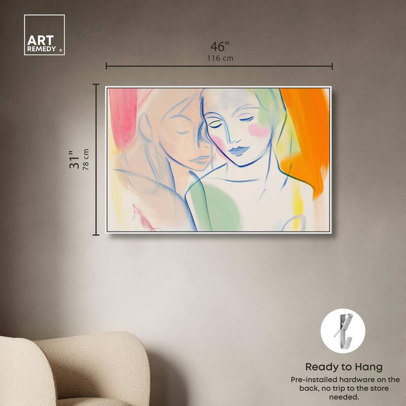 Brushstroke Bond Canvas by Art Remedy