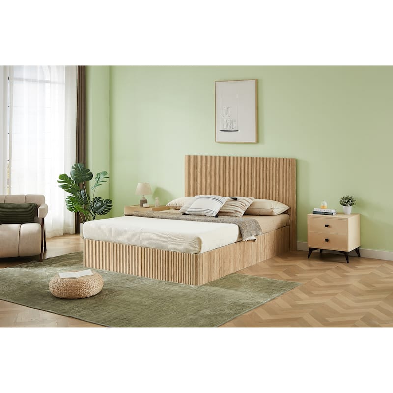GDF Studio - Arliana Modern Lift-Up Hydraulic Storage Bed Frame