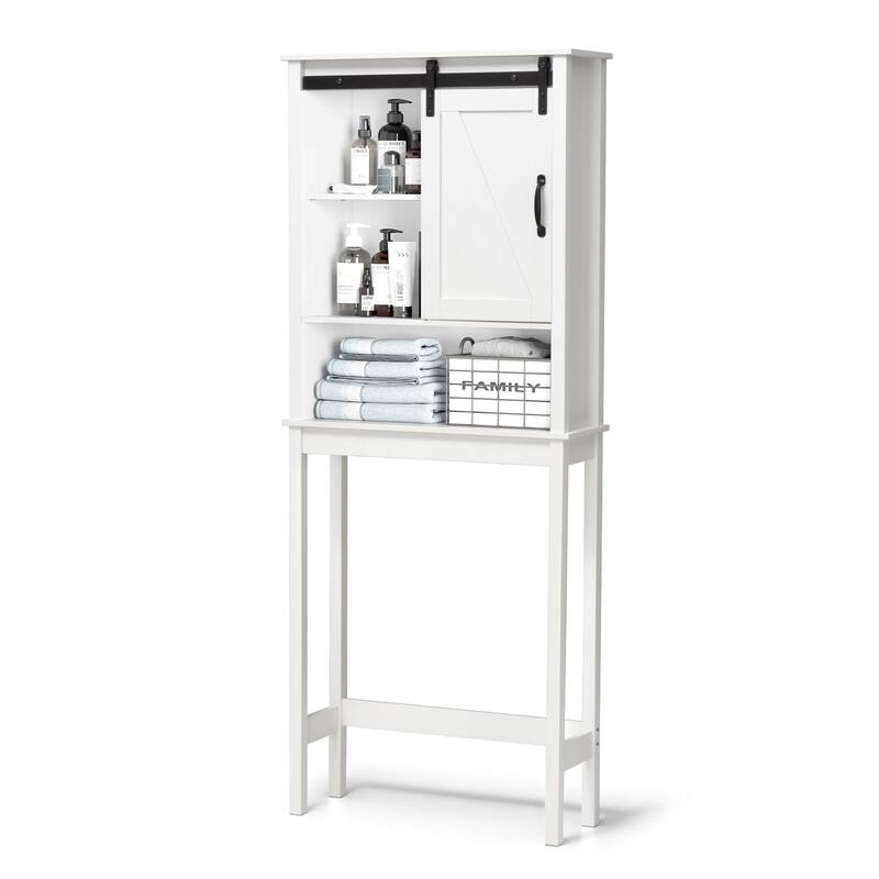 Bath Storage Cabinet Bathroom Space Saver Over the Toilet Bath Fixtures Bathroom Organizer Shelf - See Picture