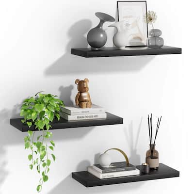 3 Sets 15 x 7" Wall Mounted Floating Shelves