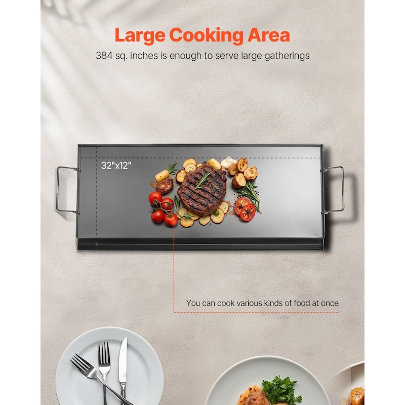 Flat Top Griddle Universal BBQ Grill Pan Cookware