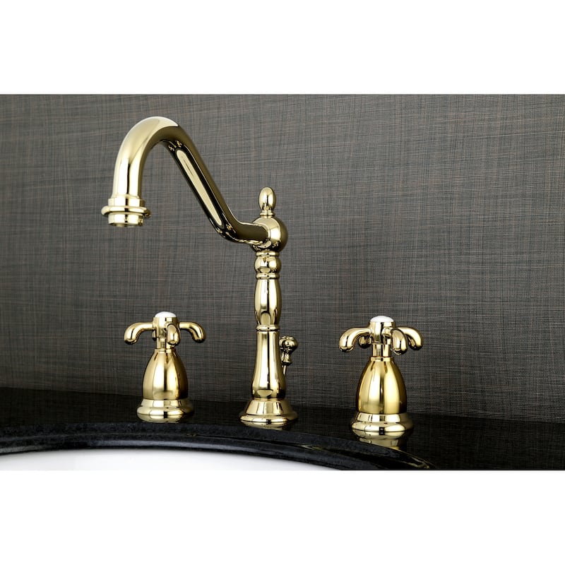 Kingston Brass French Country 1.2 GPM Widespread Bathroom Faucet with