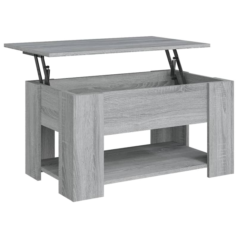 vidaXL Coffee Table Lift Top End Table Accent Side Sofa Table Engineered Wood - 31.1" x 19.3" x 16.1"