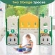 preview thumbnail 4 of 8, 8 in 1 Green+Yellow Toddler Slide, Kids Slide for Toddlers Age 1-3, Outdoor Indoor Slide Playset Toddler Playground