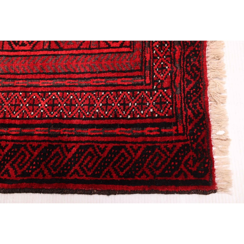 ECARPETGALLERY Hand-knotted Teimani Red Wool Rug - 5'3 x 8'4