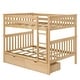 preview thumbnail 4 of 39, Max & Lily Full over Full Bunk Bed with Storage Drawers and Ladder