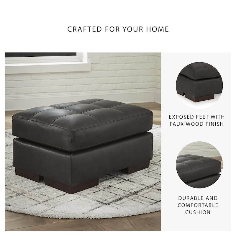 Signature Design by Ashley Luigi Thunder Ottoman