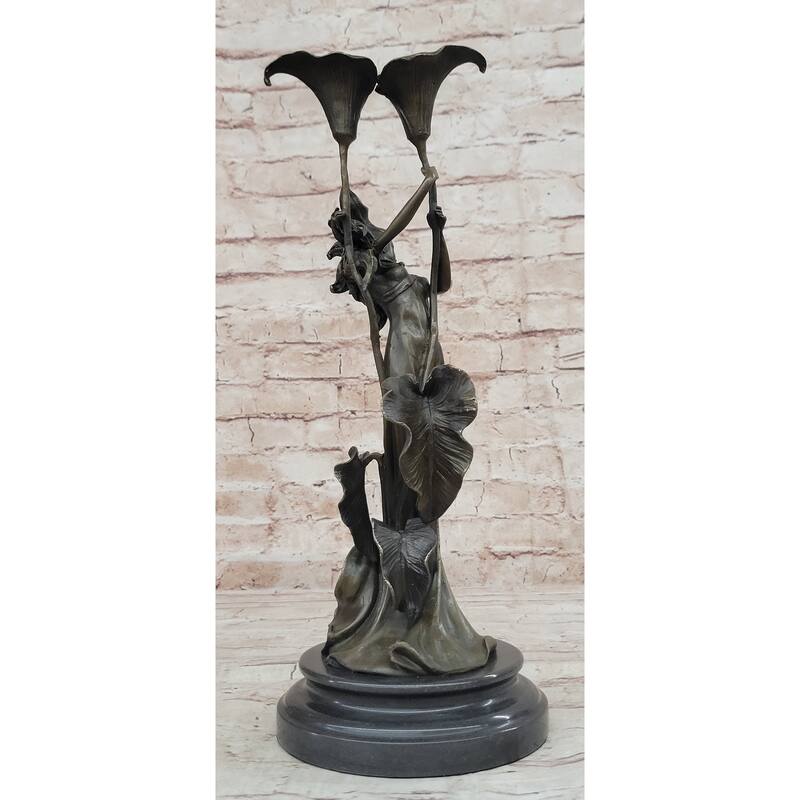 Art Deco Sculpture Goddess Of Beauty Woman Bronze Statue Figurine Hot Cast Sale