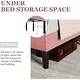 preview thumbnail 44 of 65, VECELO Upholstered Kids Bed Frame with Diamond Tufted Headoard,Twin Size Bed Set of 2