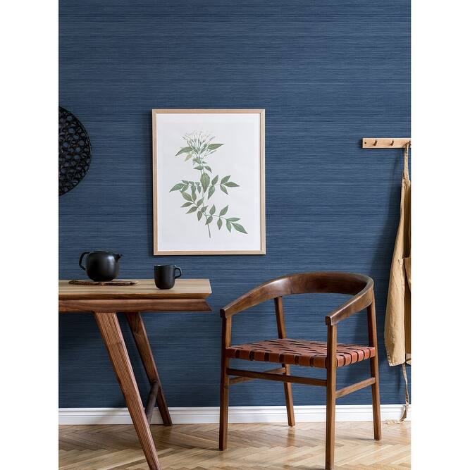 NuWallpaper Indigo Crossweave Peel & Stick String Wallpaper - 216in x 20.5in x 0.025in