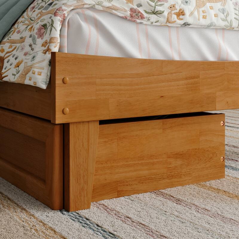 Phoenix Wood Platform Bed with Storage Drawers