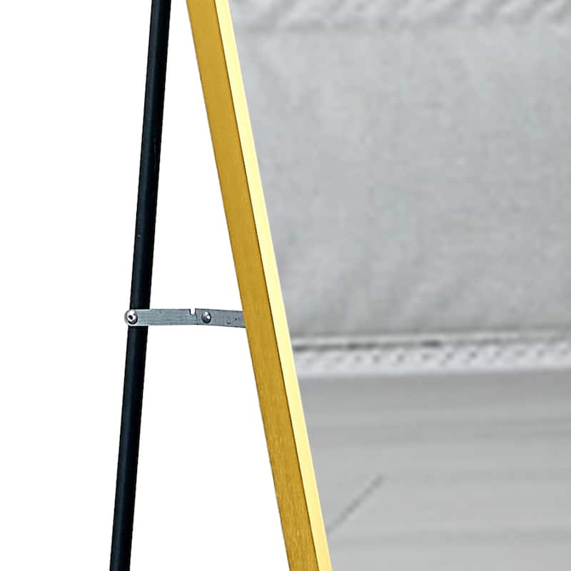 Roomfitters Wall Mounted Full Body Mirror with Transparent Aluminum Frame, 59"x15.7" Modern Decorative Mirror, Transparent