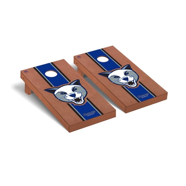 slide 2 of 5, Daemen Wildcats Rosewood Cornhole Board Set