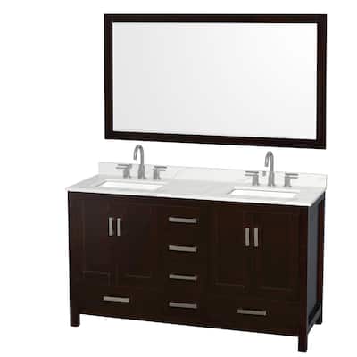 Wyndham Collection WCS141460D-QTZ-US3M58 Sheffield 60" Free Standing
