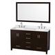 Option Espresso / Giotto Quartz Top / Brushed Chrome