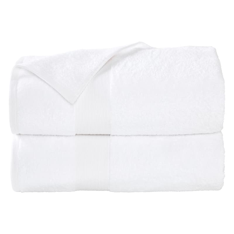 Fabstyles Camelot Bath Sheet 600 GSM Zero-Twist Cotton Set of 2 - 36"x67"