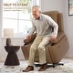 preview thumbnail 32 of 38, Power lift recliner chair with massage, cup holders, and side pocket.