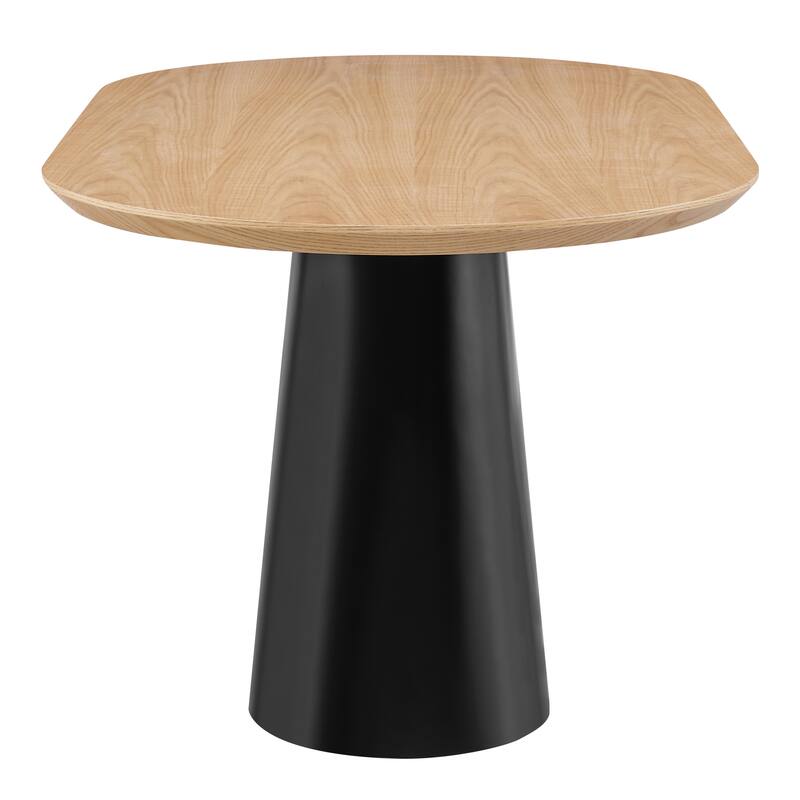 Magnus KD 63" Oval Dining Table, Light Oak