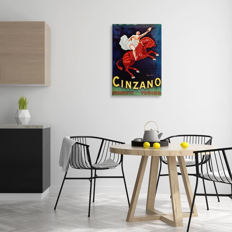 Stupell Cinzano Wine Advertisement Canvas Wall Art Design By Marcus Jules