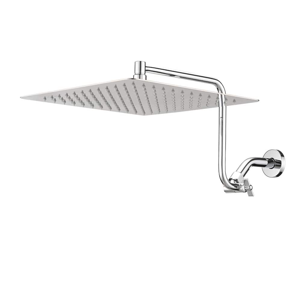 YASINU 12" Rain ShowerHead with Adjustable Extension Arm