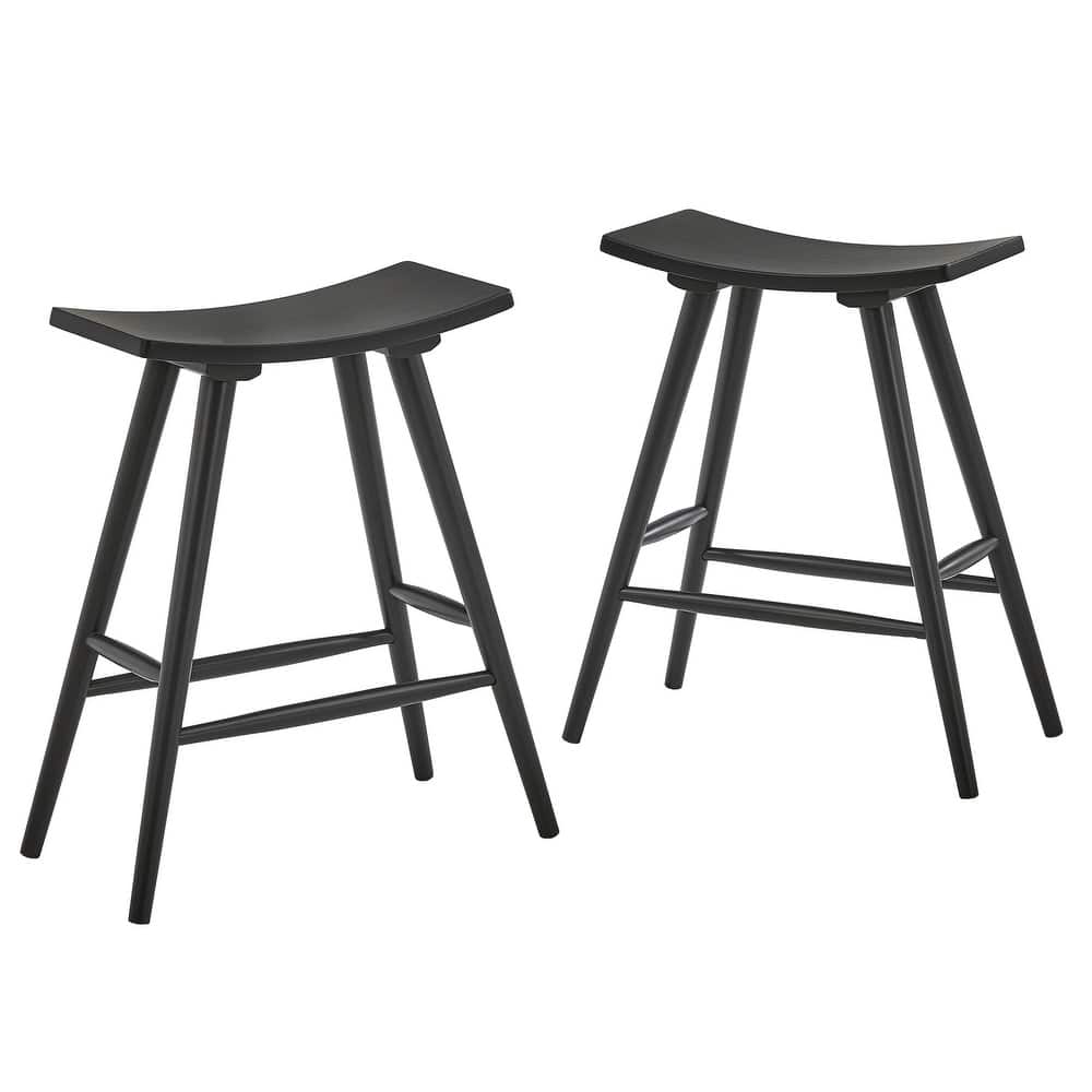 Pinehurst Solid Wood 24" Counter Stool (Set of 2) by iNSPIRE Q Modern
