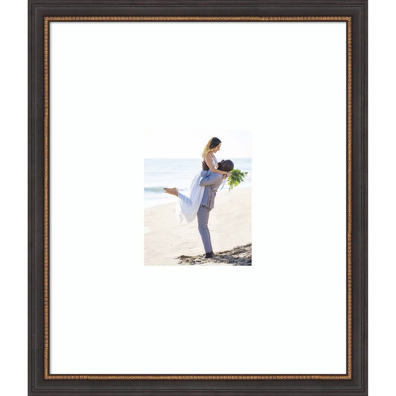 Ashton Black Framed Picture Frame, Photo Frame - 22x26 Matted White 8x10