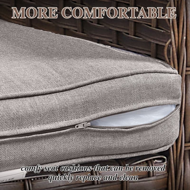 3-Seat Outdoor Patio Sofa Couch Furniture