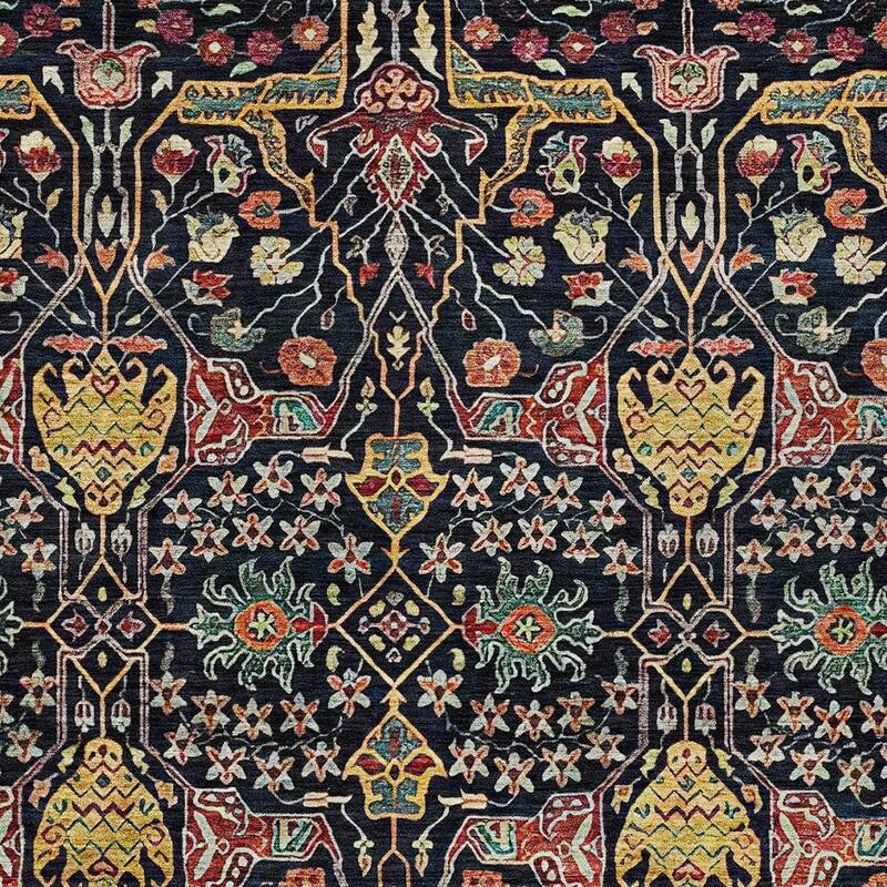 HomeRoots Floral Transitional Rectangle Outdoor Rug