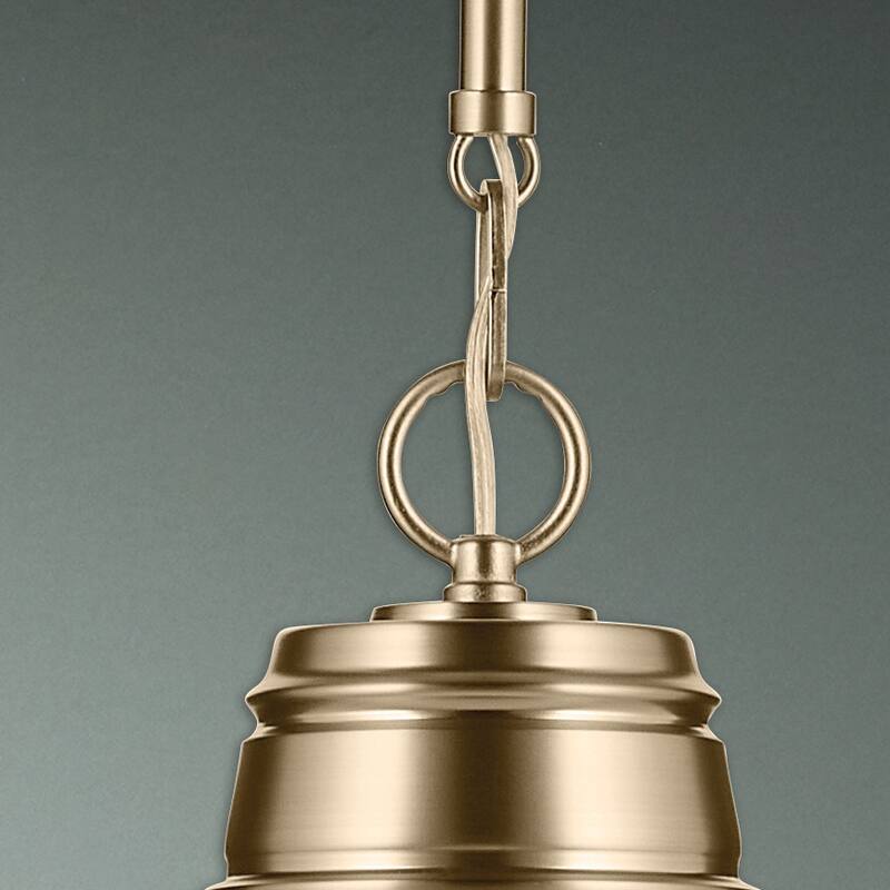 Kichler Lighting Marsailli 19" 1-Light Medium Pendant with Clear Glass in Champagne Bronze - 11.5