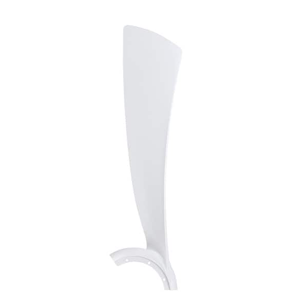 slide 2 of 3, Fanimation Wrap Custom Indoor/Outdoor Ceiling Fan 56 inch Blades - Set of 3 - Matte White - Matte White - 56 Inches