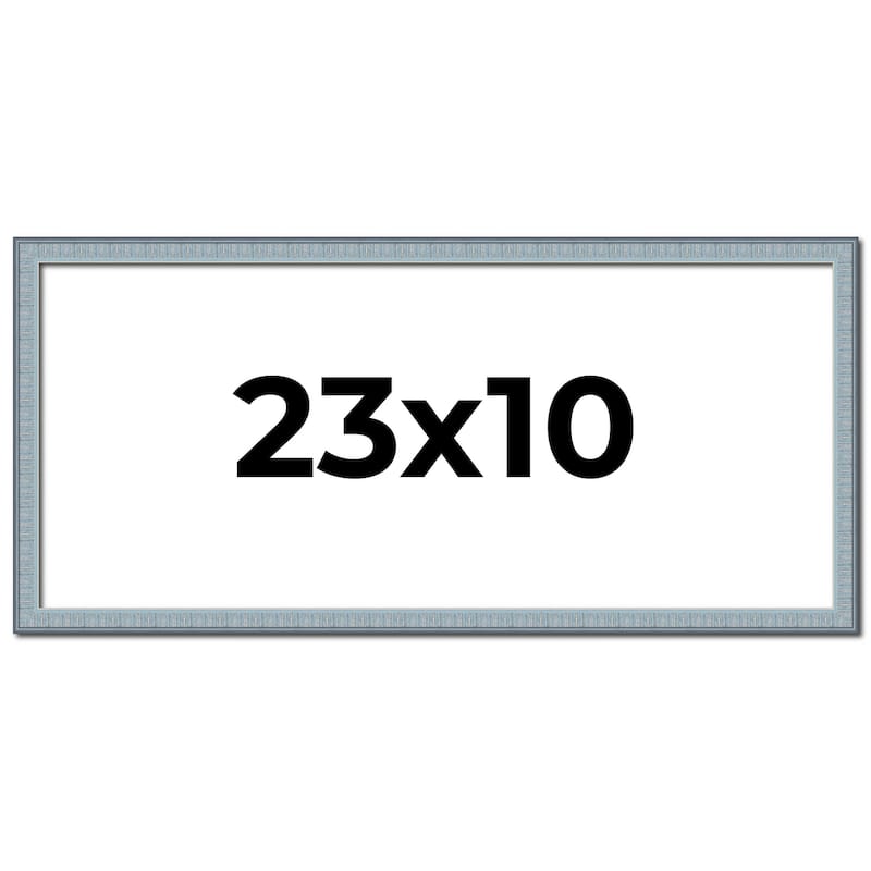 23x10 Frame Rustic Sky Blue Solid Wood Picture Frame | 0.75 Inch