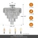 preview thumbnail 24 of 22, Crystal Chandeliers,5-Tier Round Semi Flush Mount Chandelier Light Fixture, Large Contemporary Luxury Ceiling Lighting