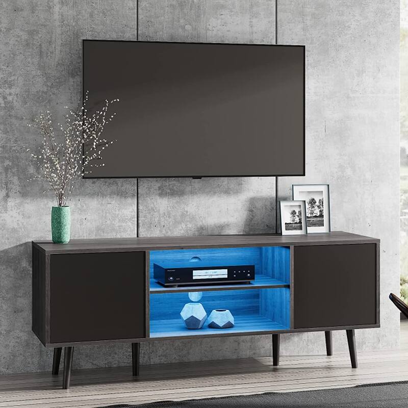 WAMPAT Mid Century Modern TV Stand 61inch