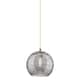 Option Brushed Brass / Light Smoke Deco Swirl
