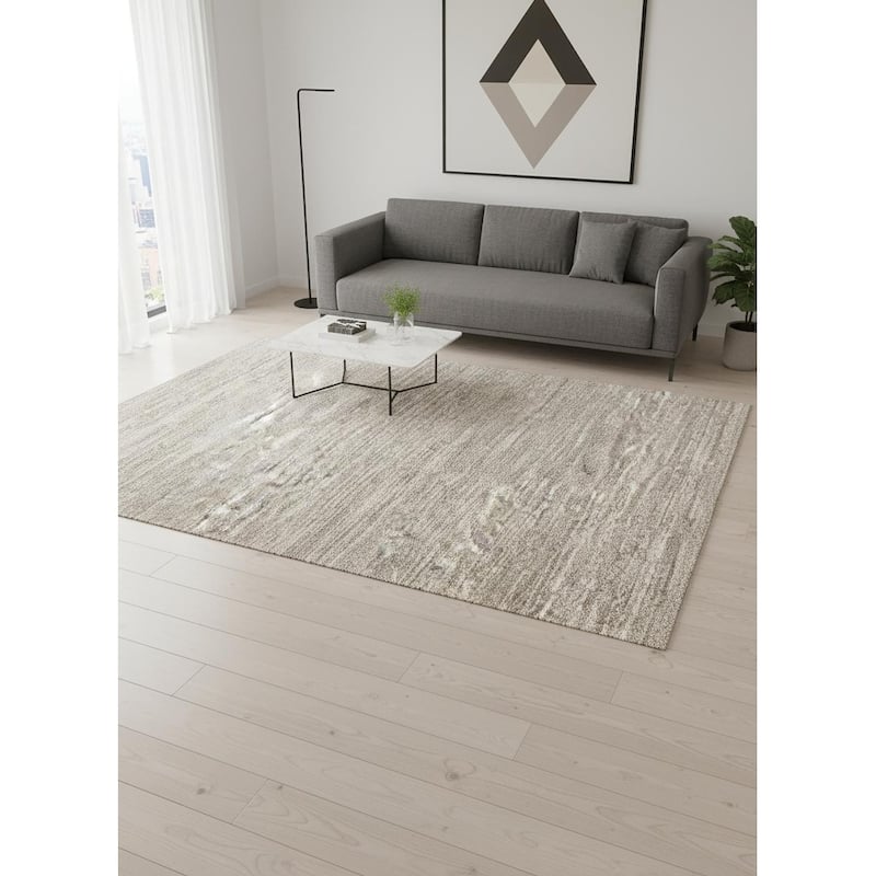 HomeRoots Abstract Modern Rectangle Area Rug - 5' X 8' - 5' X 8'