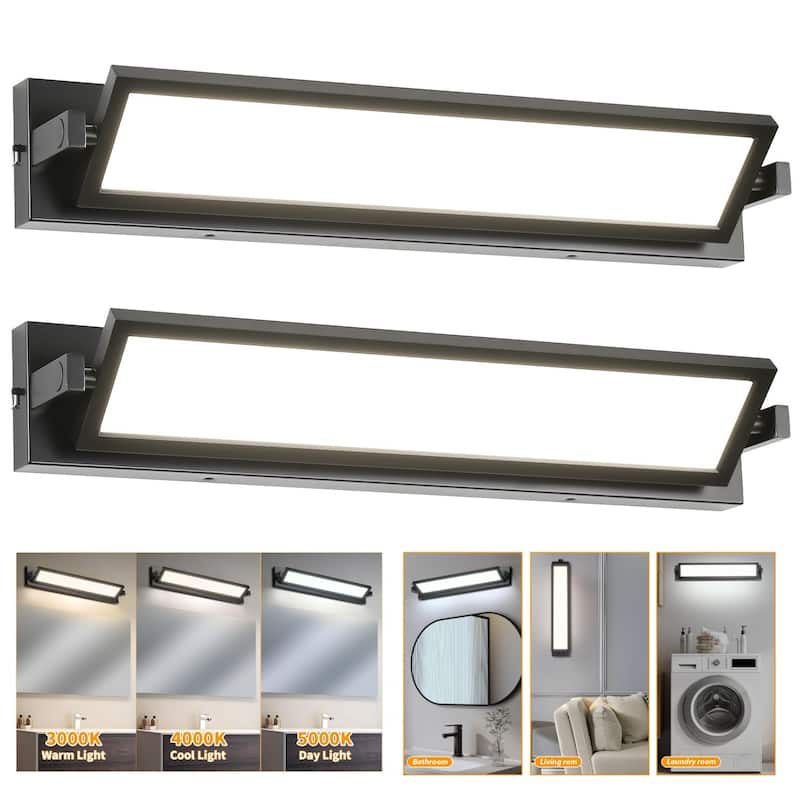Sofucor LED Bathroom Vanity Light Fixture Bar Over Mirror Bath Light Mirror Lamp - 2PCS