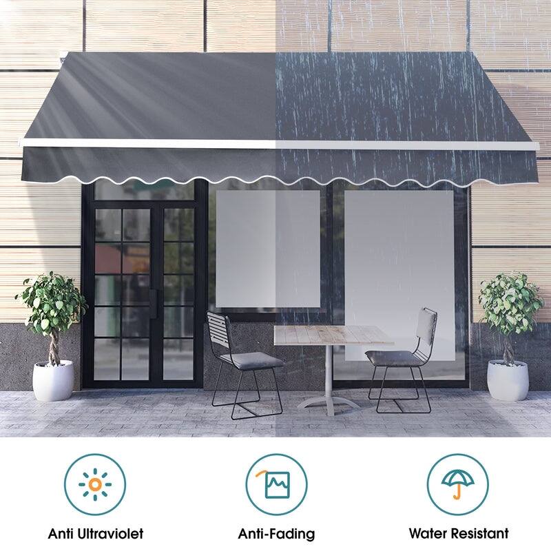 Patio Awning 13x8 Feet Fabric Replacement Sunshade Canopy