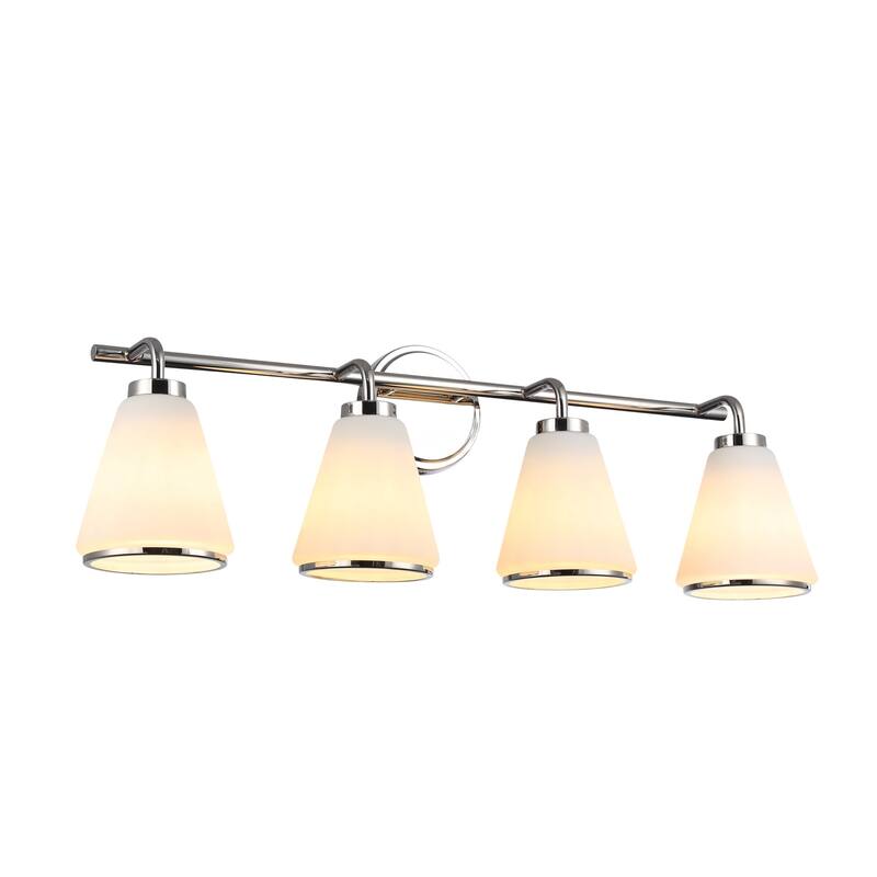 Artcraft Zoey 2-Light Bathroom Vanity - Polished Nickel Finish - 4-Light