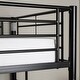 preview thumbnail 4 of 10, Walker Edison Abner Metal Twin over Full Size Bunk Bed - Black