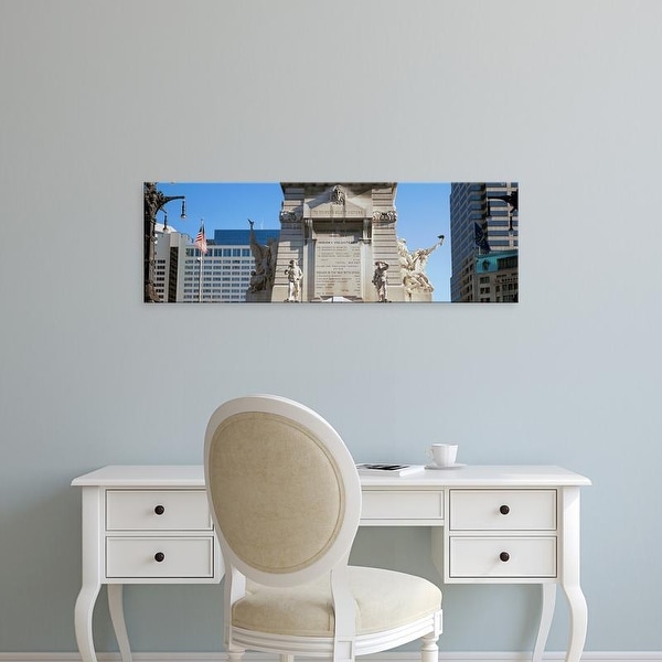 Easy Art Prints Panoramic Images's 'Monument, Soldiers' and Sailors' Monument, Indianapolis, Indiana' Canvas Art