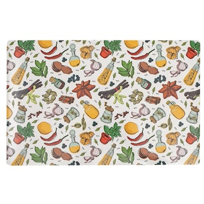 Plastic Placemat (Marinating Ingredients) - Set of 12