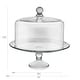 preview thumbnail 6 of 5, Libbey Selene Glass Cake Stand with Dome - Set of 2