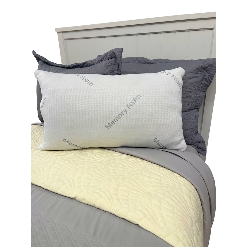 Memory Foam Pillow 16" x 28" - Standard - Soft