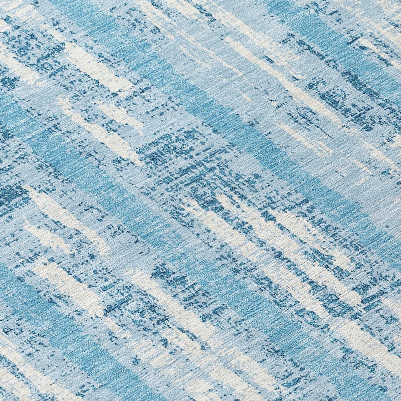 Machine Washable Indoor/ Outdoor Chantille Ombre Stripe Rug