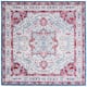 SAFAVIEH Brentwood Vessie Traditional Oriental Rug - 6'7" x 6'7" Square - Ivory/Red