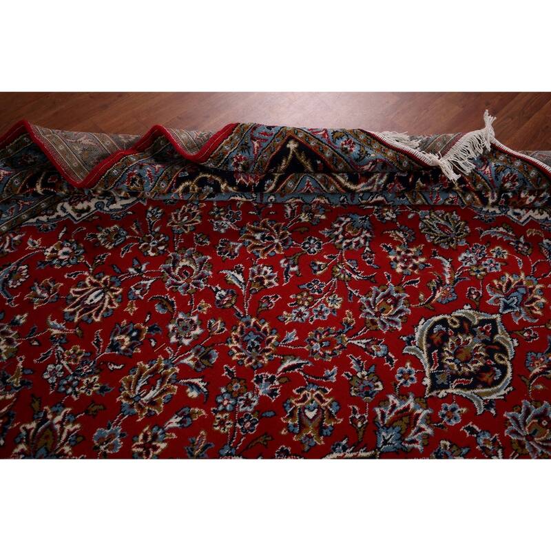 Floral Kashan Turkish Rug Oriental Machine-Made Carpet - 9'8" x 13'3"